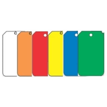 Accuform Safety Tags, BLANK GREEN, 5.75in x 3.25in, Self-Laminating RP-Plastic, 25PK MDT527LPP